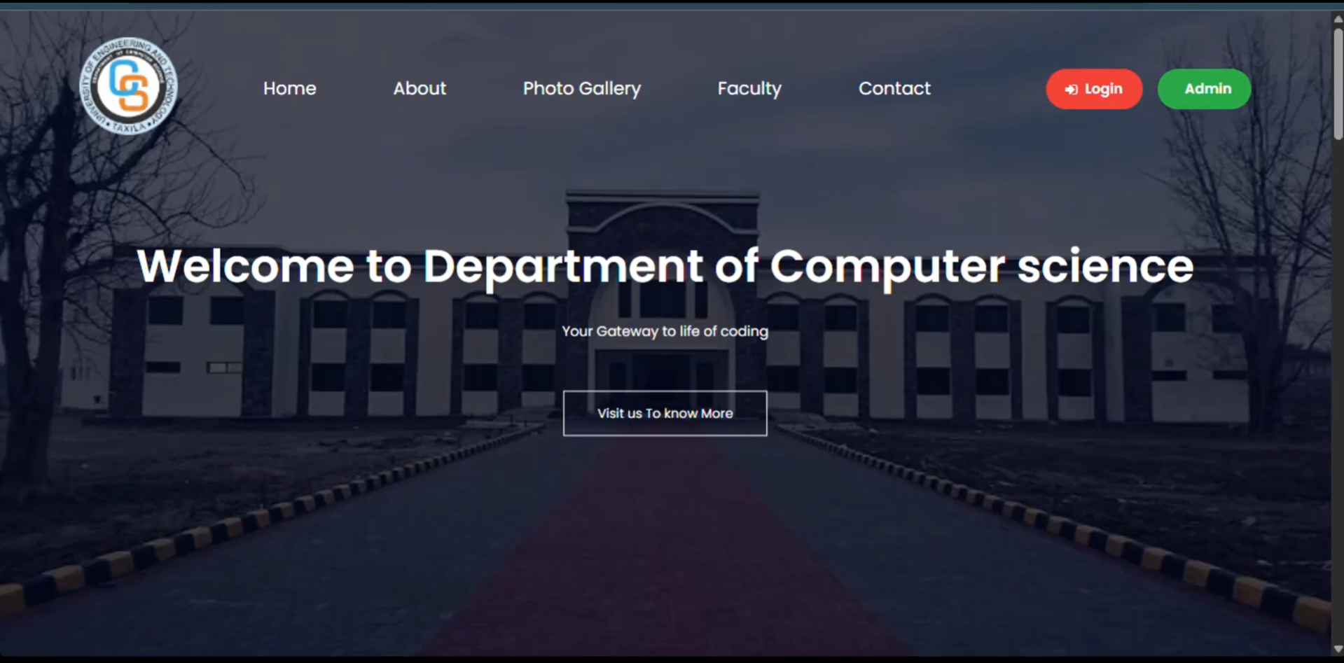 University Management System screenshot